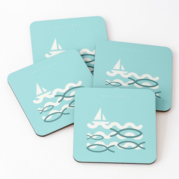 Item preview, MALLORCA  - TRAVEL - FISH - MEDITERRANEAN POSTER - BOAT  designed and sold by Tropical Blood.
