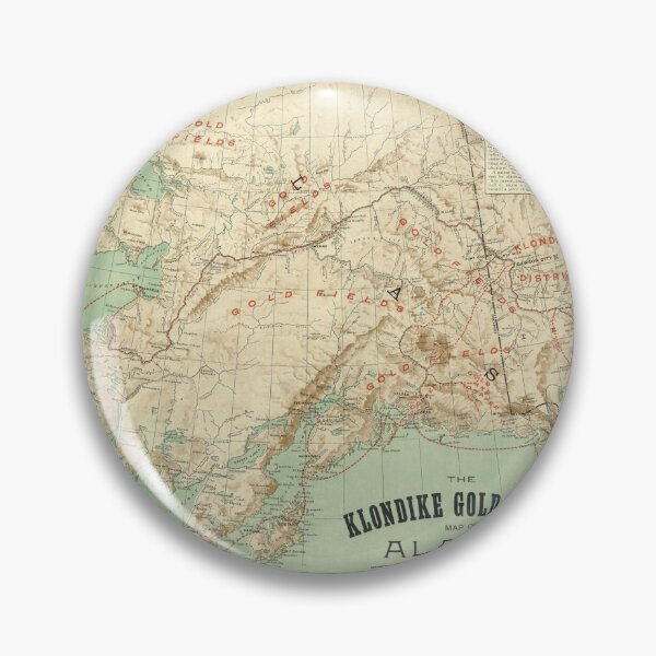 Item preview, Vintage Alaska Gold Fields Map (1898) designed and sold by BravuraMedia.