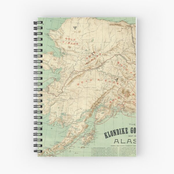 Item preview, Vintage Alaska Gold Fields Map (1898) designed and sold by BravuraMedia.