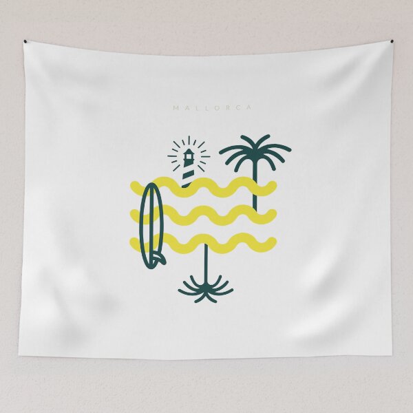 Item preview, MALLORCA - TROPICAL - PALM TREE - SPAIN- POSTCARD - ART - POSTER  designed and sold by Tropical Blood.