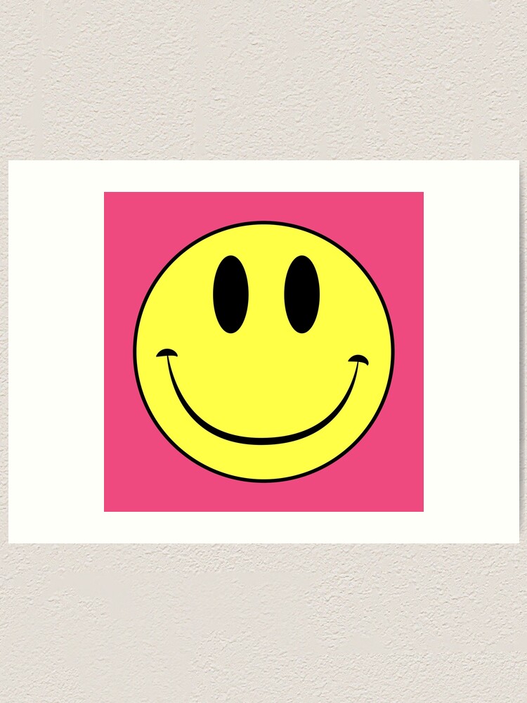 Classic Acid House Smiley Face Rave Culture Art Print By