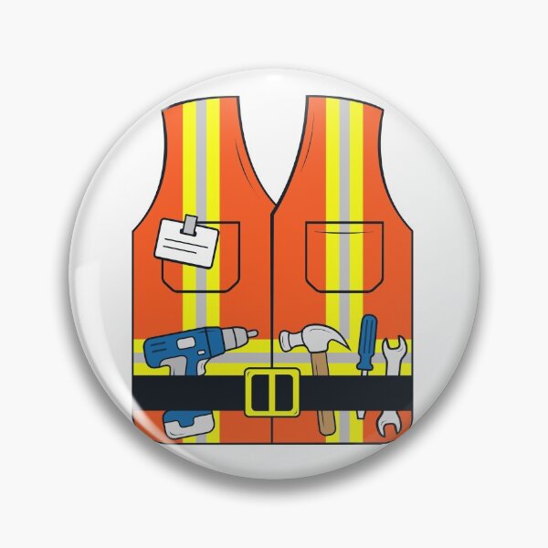 Item preview, Construction Worker Safety Vest Kids Costume Print designed and sold by samshirts.