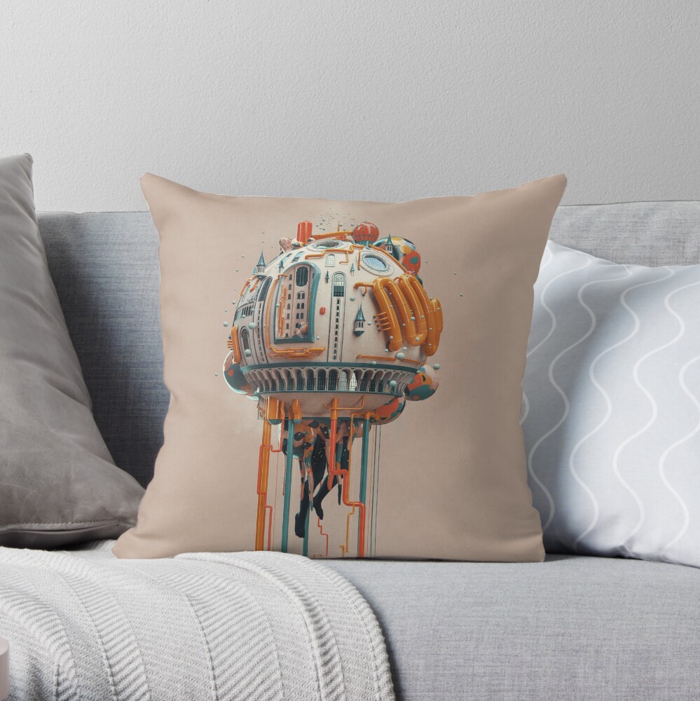 The watertower Throw Pillow
