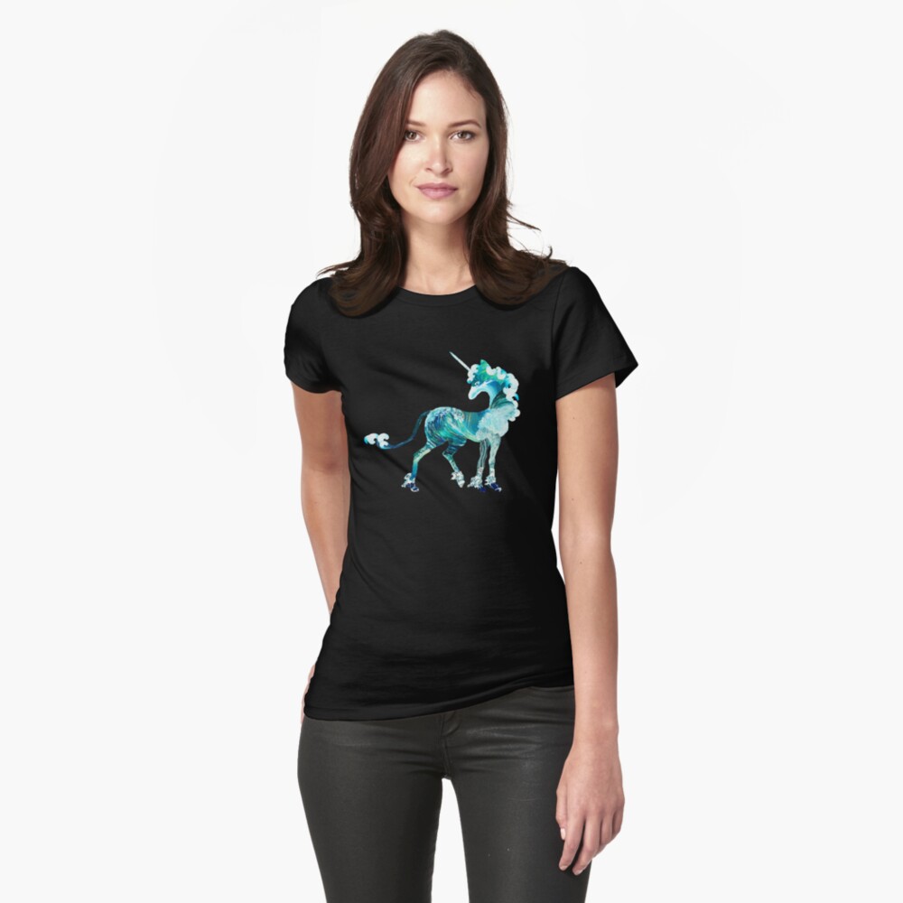 Unicorn of the Sea Fitted T-Shirt