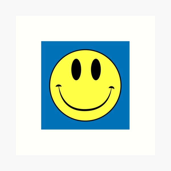 Acid House Smiley Face Art Prints Redbubble