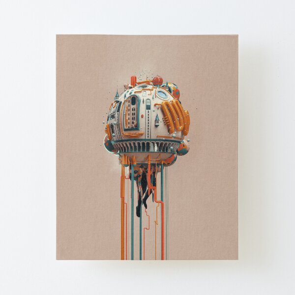 The watertower Canvas Mounted Print
