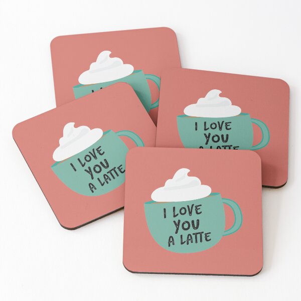 Item preview, I Love You A Latte designed and sold by bubbliciousart.