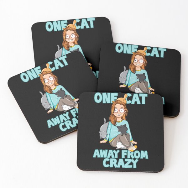 Item preview, One Cat Away From Crazy designed and sold by Weilichesmag.