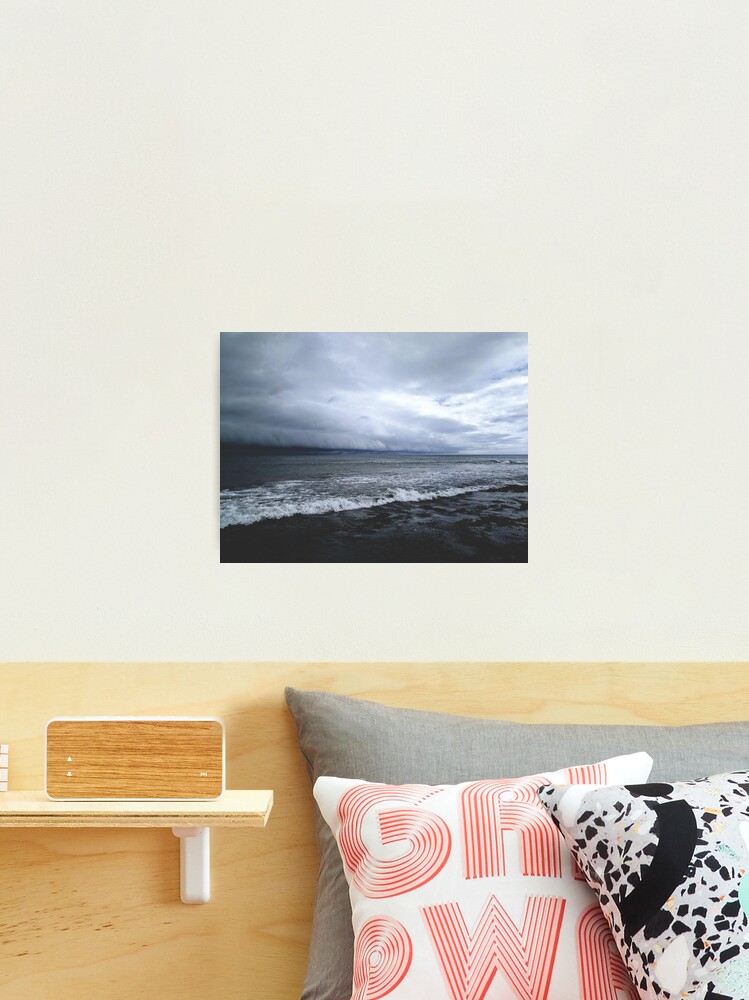 Thumbnail 2 of 3, Photographic Print, Rolling storm on the sea designed and sold by Evcha.