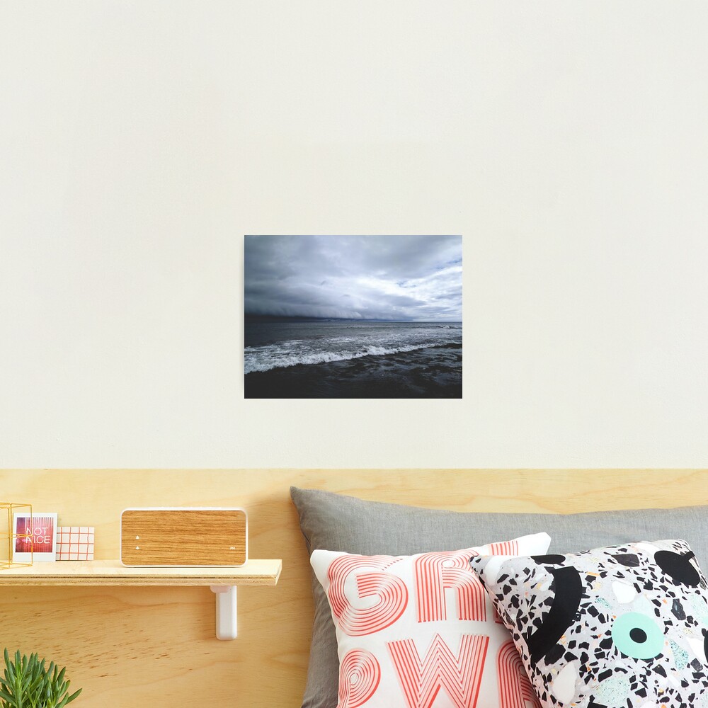 Rolling storm on the sea Photographic Print
