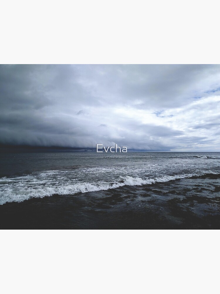 Rolling storm on the sea by Evcha
