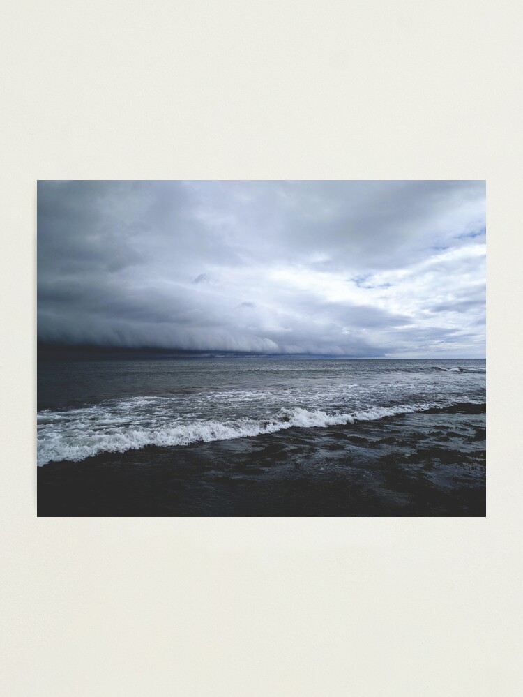 Alternate view of Rolling storm on the sea Photographic Print