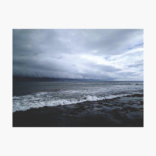 Rolling storm on the sea Photographic Print