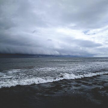 Artwork thumbnail, Rolling storm on the sea by Evcha