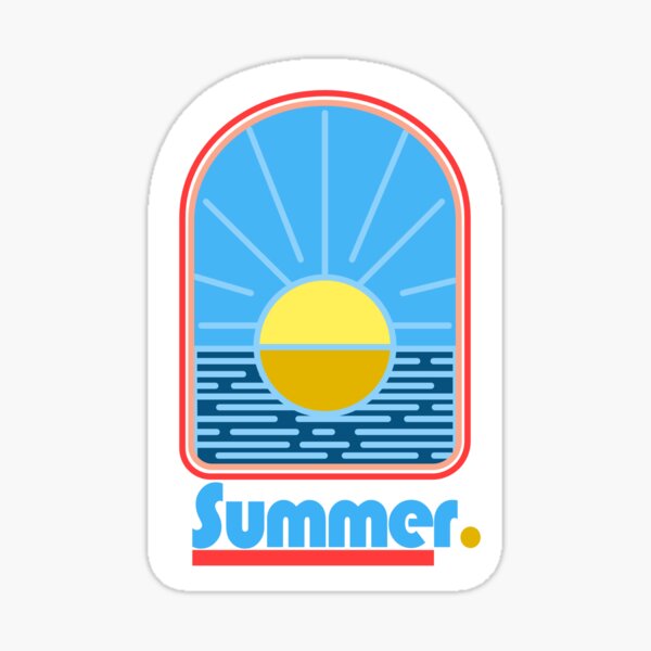 Summer Sunset Sticker