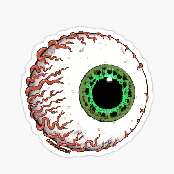 Eyeballs Sticker for Sale by DarkAndSticky