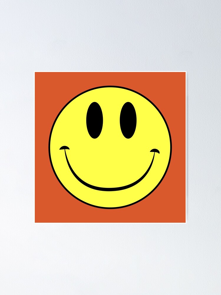 "Acid House Smiley Face" Poster by BennyBearProof Redbubble