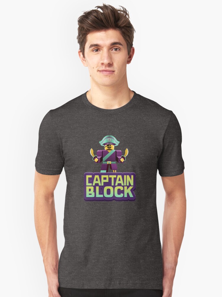 Captain Block Roblox T Shirt By Rhecko Redbubble - roblox aquaman shirt