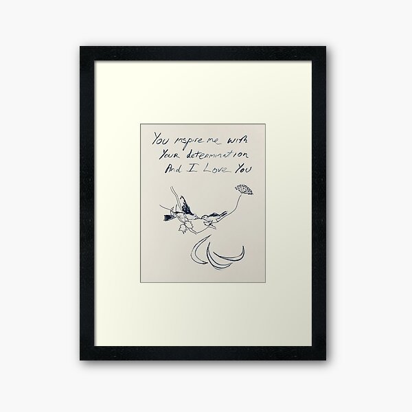 You Inspire Me Emin Framed Art Print