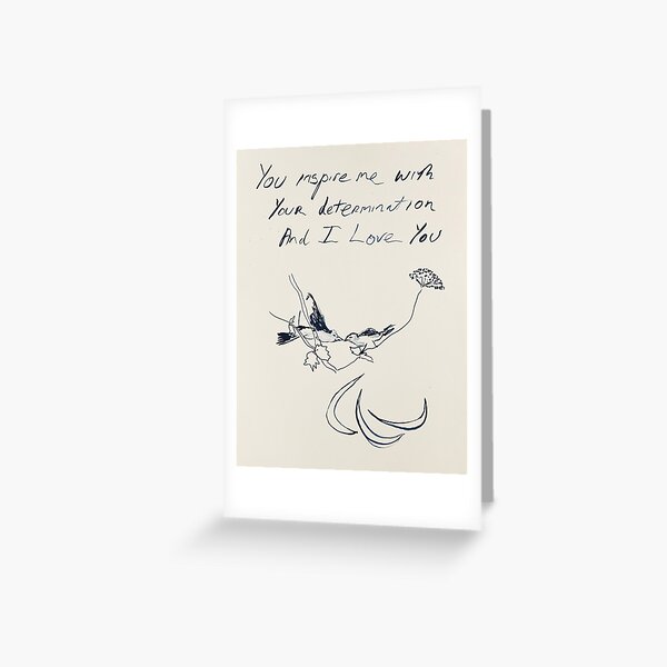 You Inspire Me Emin Greeting Card