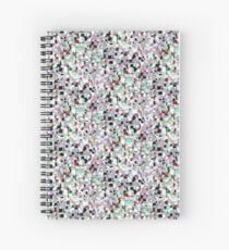 Facebook Glitche Spiral Notebook
