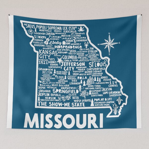 Item preview, Missouri Map designed and sold by fiberandgloss.