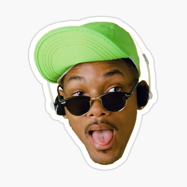 Will Smith White Die Cut Vinyl Sticker | Dodger Monster | Baseball Art |  Dodgers Stickers | Fresh Prince of LA