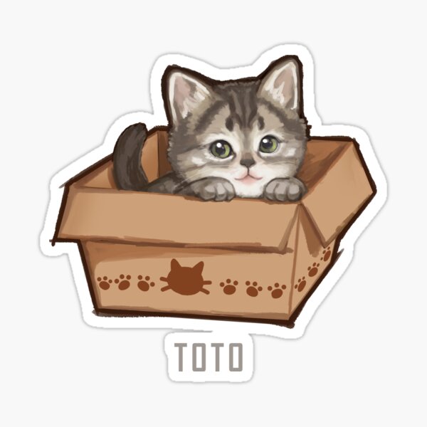 Toto Kitteh Sticker