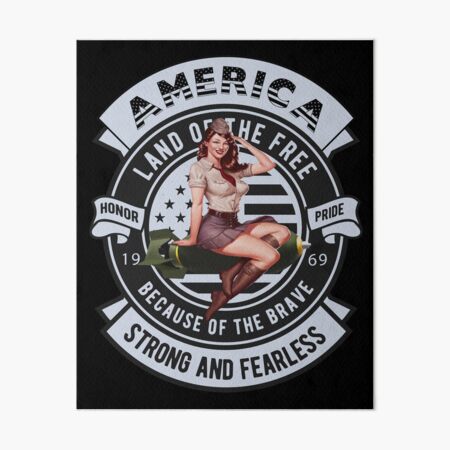Vista previa del artículo con la obra «America Bomber Pin-Up Girl», diseñado y vendido por Melvin89.