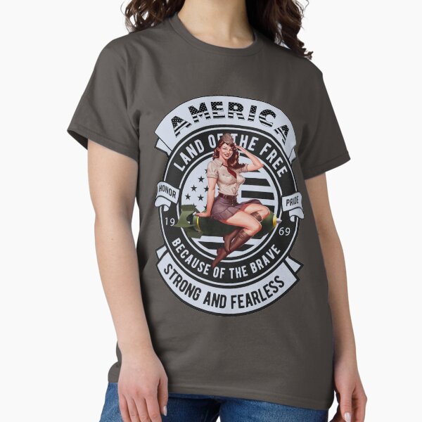 Item preview, America Bomber Pin-Up Girl designed and sold by Melvin89.
