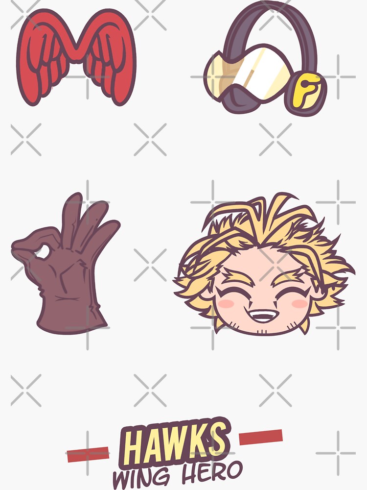 Mha Hawks Sticker For Sale By Ssuupernova Redbubble