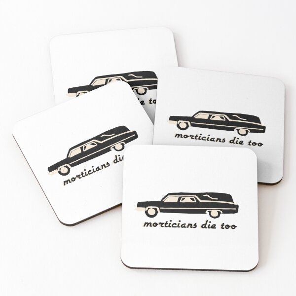 Item preview,  “Morticians Die Too” with hearse  designed and sold by MorganRenfro.