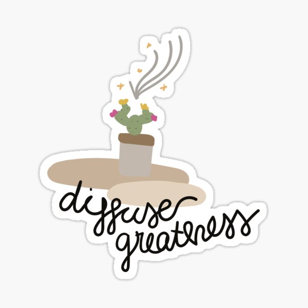 Diffuse Gretaness Sticker