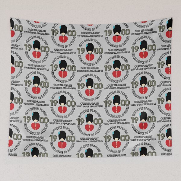 Item preview, Buttons in Fours - Irish Guards designed and sold by BlueRedBlue.