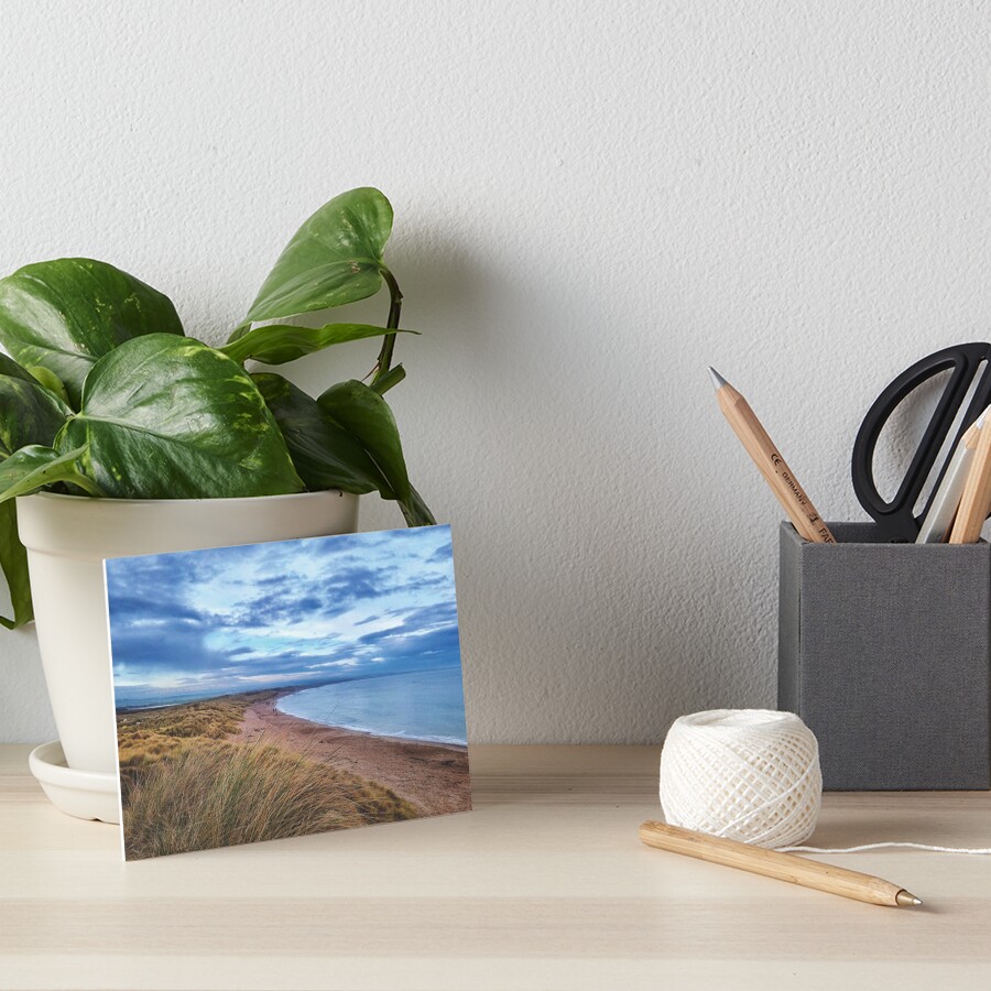 Deep blue beach Art Board Print