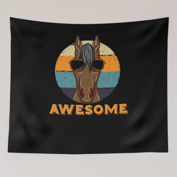 Item preview, Awesome horse in sunglasses designed and sold by Weilichesmag.