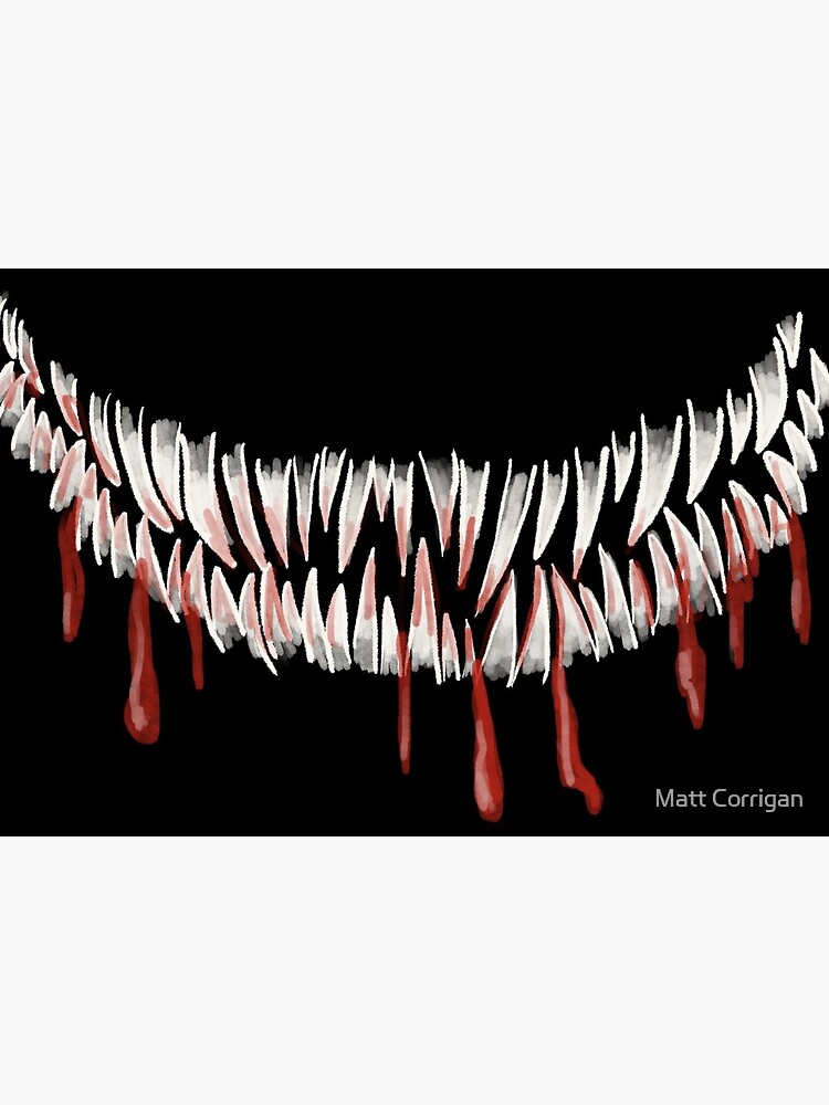"Monster teeth with blood" Mask for Sale by ExtremeFantasy Redbubble