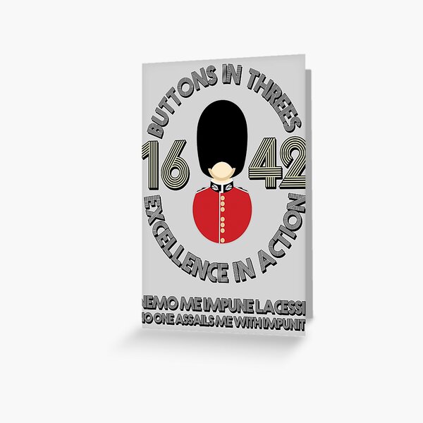 Item preview, Buttons in Threes - Scots Guards designed and sold by BlueRedBlue.