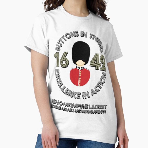 Buttons in Threes - Scots Guards Classic T-Shirt