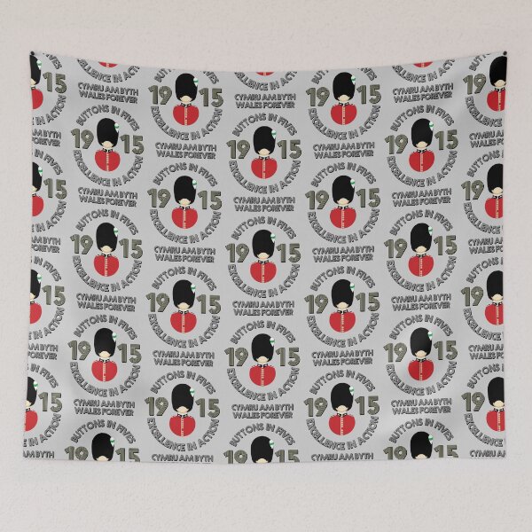 Item preview, Buttons in Fives - Welsh Guards designed and sold by BlueRedBlue.