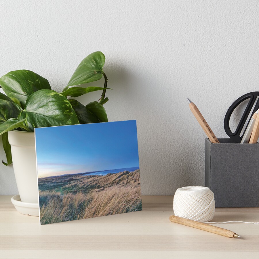 Evening dunes Art Board Print