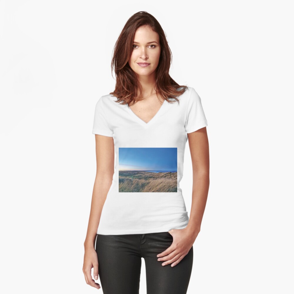 Item preview, Fitted V-Neck T-Shirt designed and sold by Evcha.
