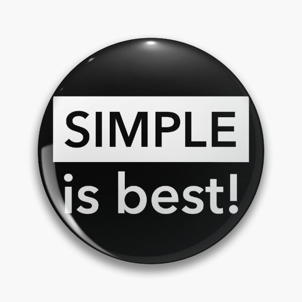 Item preview, Simple is best - Black Back designed and sold by crismk.