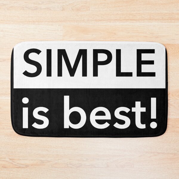 Item preview, Simple is best - Black Back designed and sold by crismk.