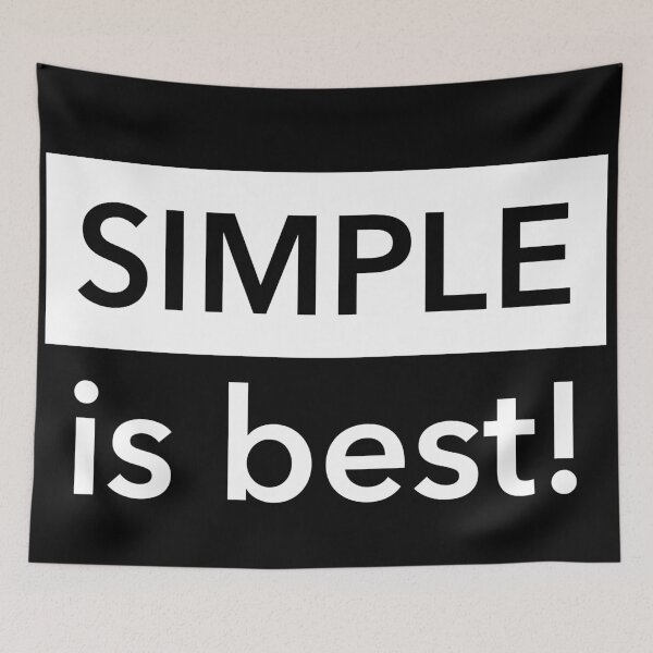 Item preview, Simple is best - Black Back designed and sold by crismk.