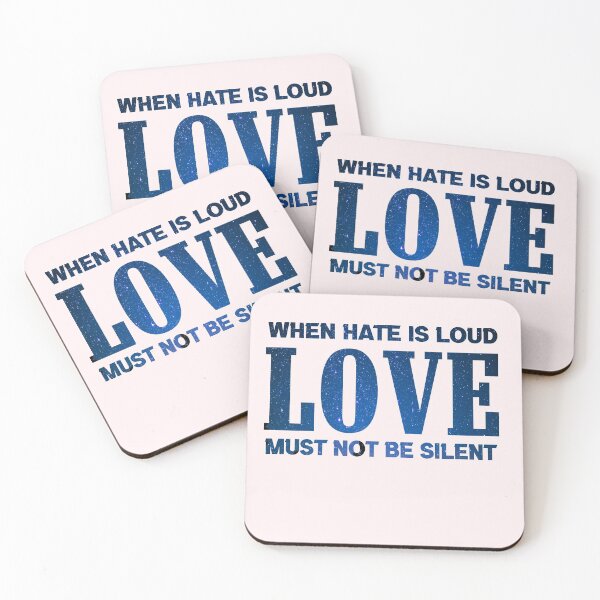 Item preview, When Hate is Loud Love Must Not Be Silent designed and sold by ELmezz.