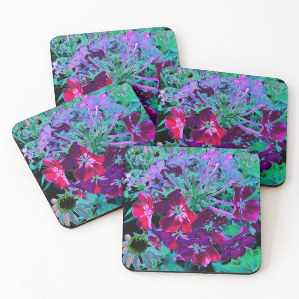 Item preview, Dramatic Red, Purple and Pink Garden Flower designed and sold by myrubiogarden.