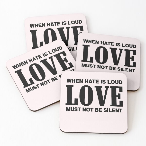Item preview, When Hate is Loud Love Must Not Be Silent designed and sold by ELmezz.