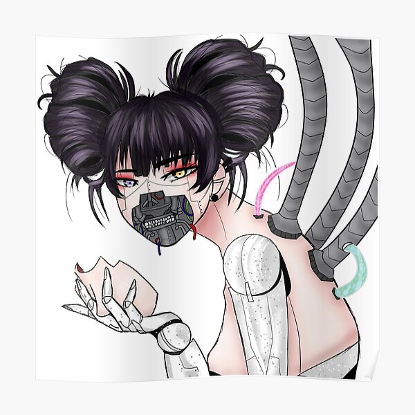 Anime Robot Girl Posters Redbubble