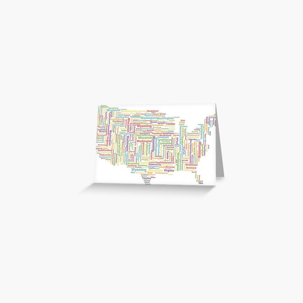 COLOR STICKERS USA Greeting Card